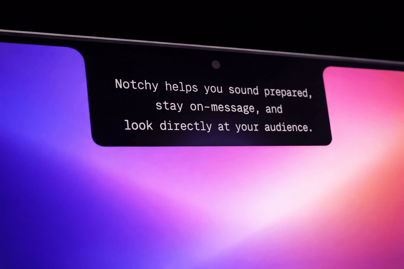 Notchy hero background